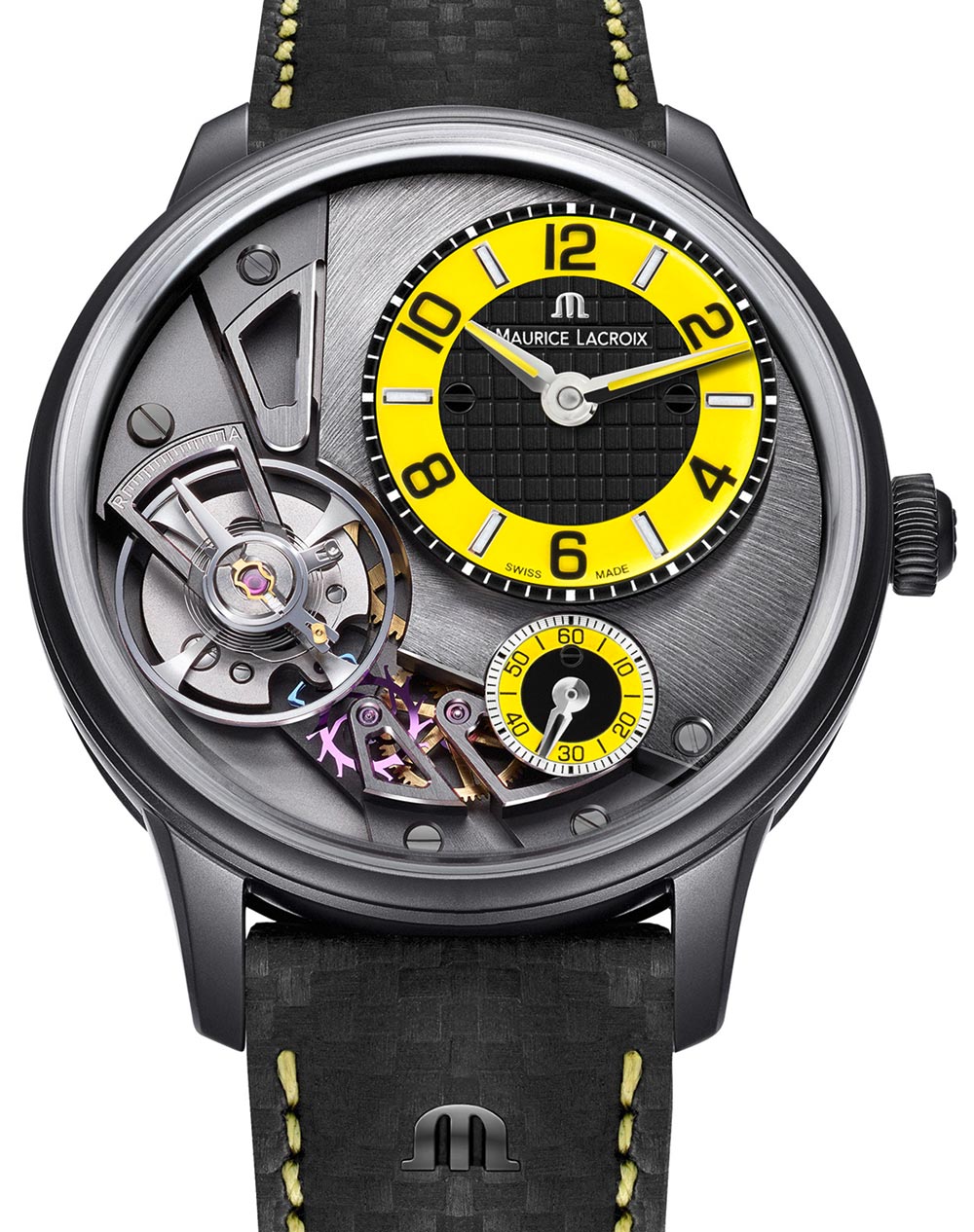 Maurice Lacroix Masterpiece Gravity Limited Edition yellow watch