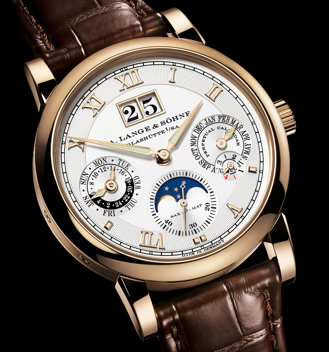 A. Lange & Söhne Langematik Perpetual Honey Gold watch