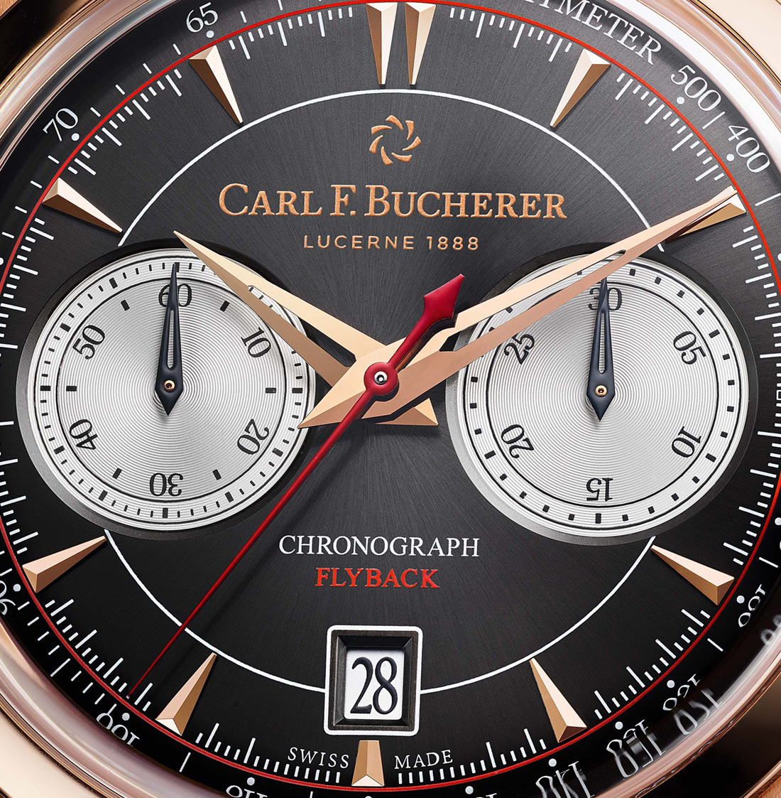 Carl F. Bucherer Manero Flyback Rose Gold dial