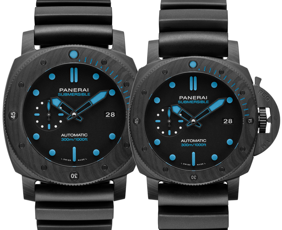 Panerai Submersible Carbotech 42mm PAM 960 & 47mm PAM 1616