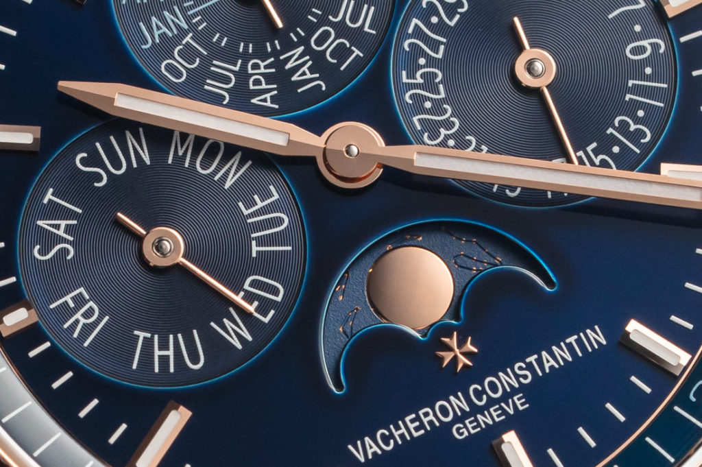 Vacheron Constantin Overseas Perpetual Calendar Ultra-Thin dial close-up