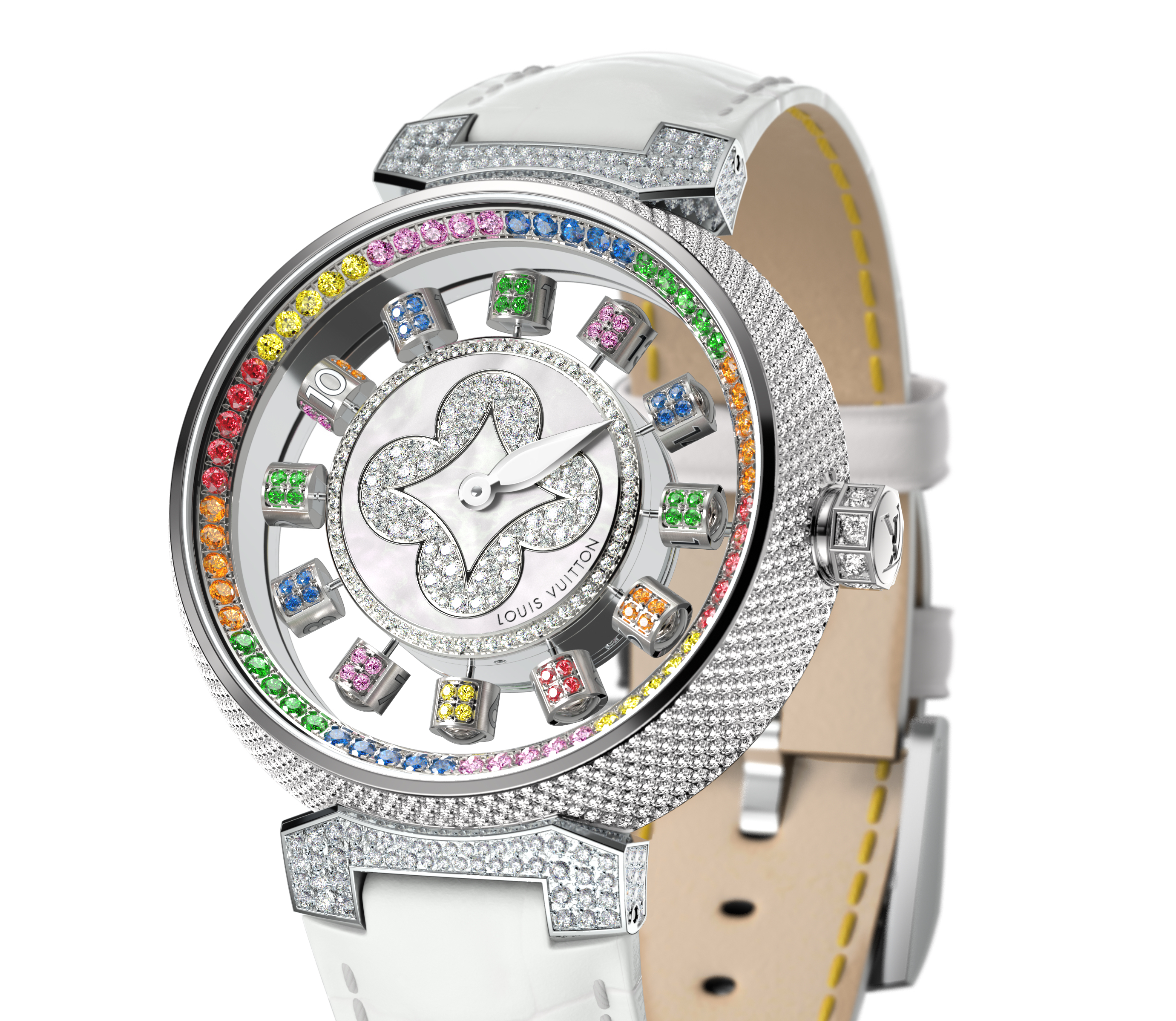 Louis-Vuitton-Tambour-Spin-Time-Air-Watch-White-Diamonds