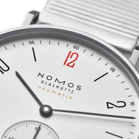 NOMOS-Glashuette-Tangente-Doctors-Without-Borders-Watches-Red-Twelve-Close-Up