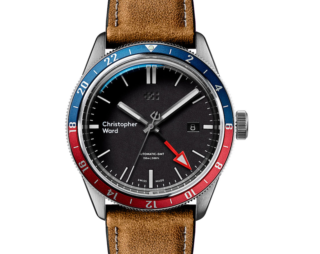 Christopher Ward C65 Trident GMT Watch 