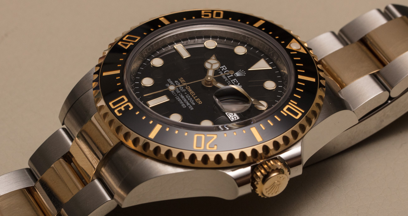 steel and gold sea dweller