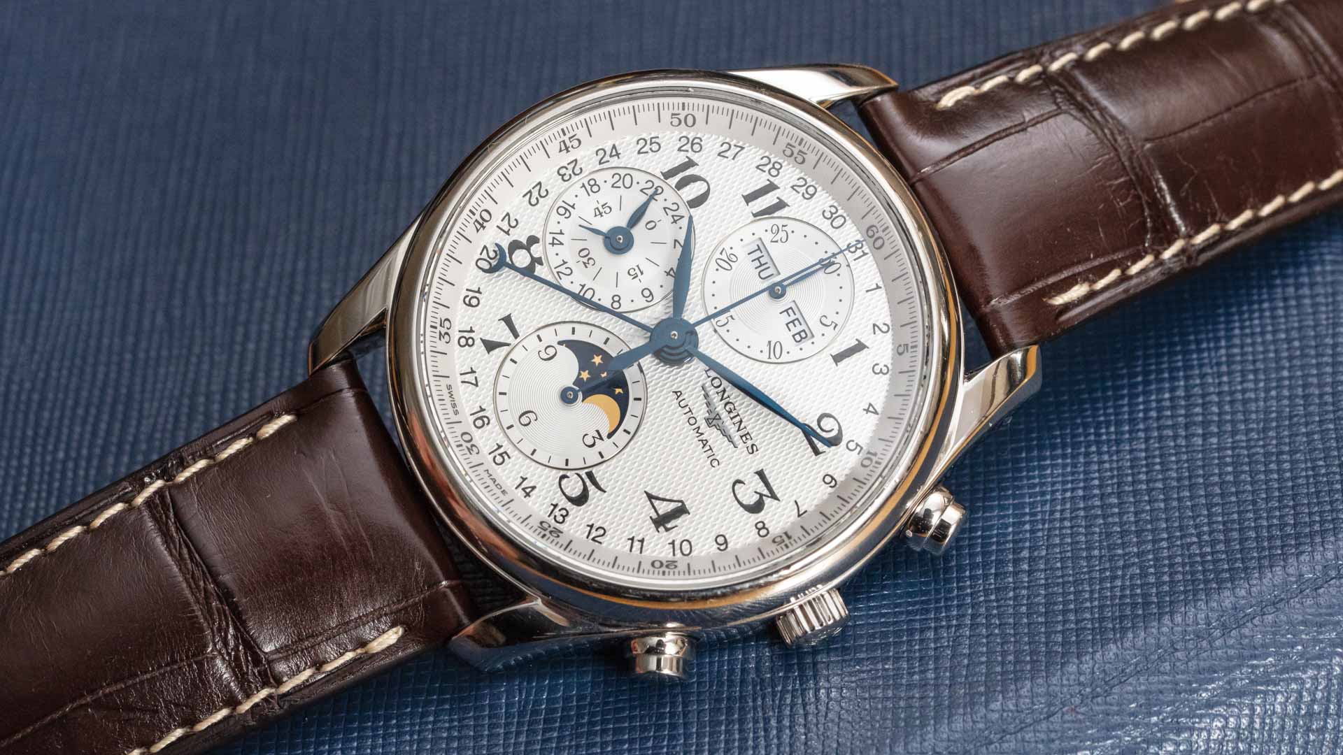 master collection gmt moonphase men's watch
