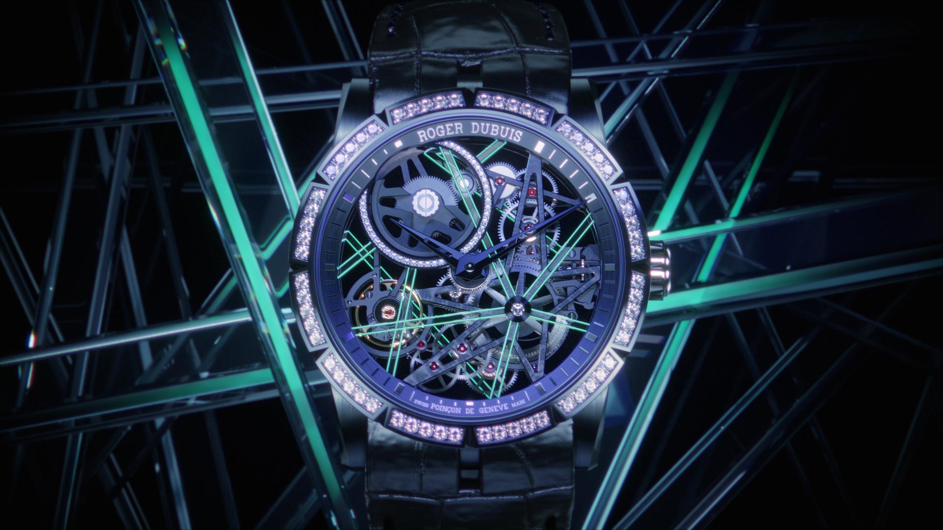 Roger dubuis excalibur blacklight trilogy astral skeleton uv lume luminescent featured
