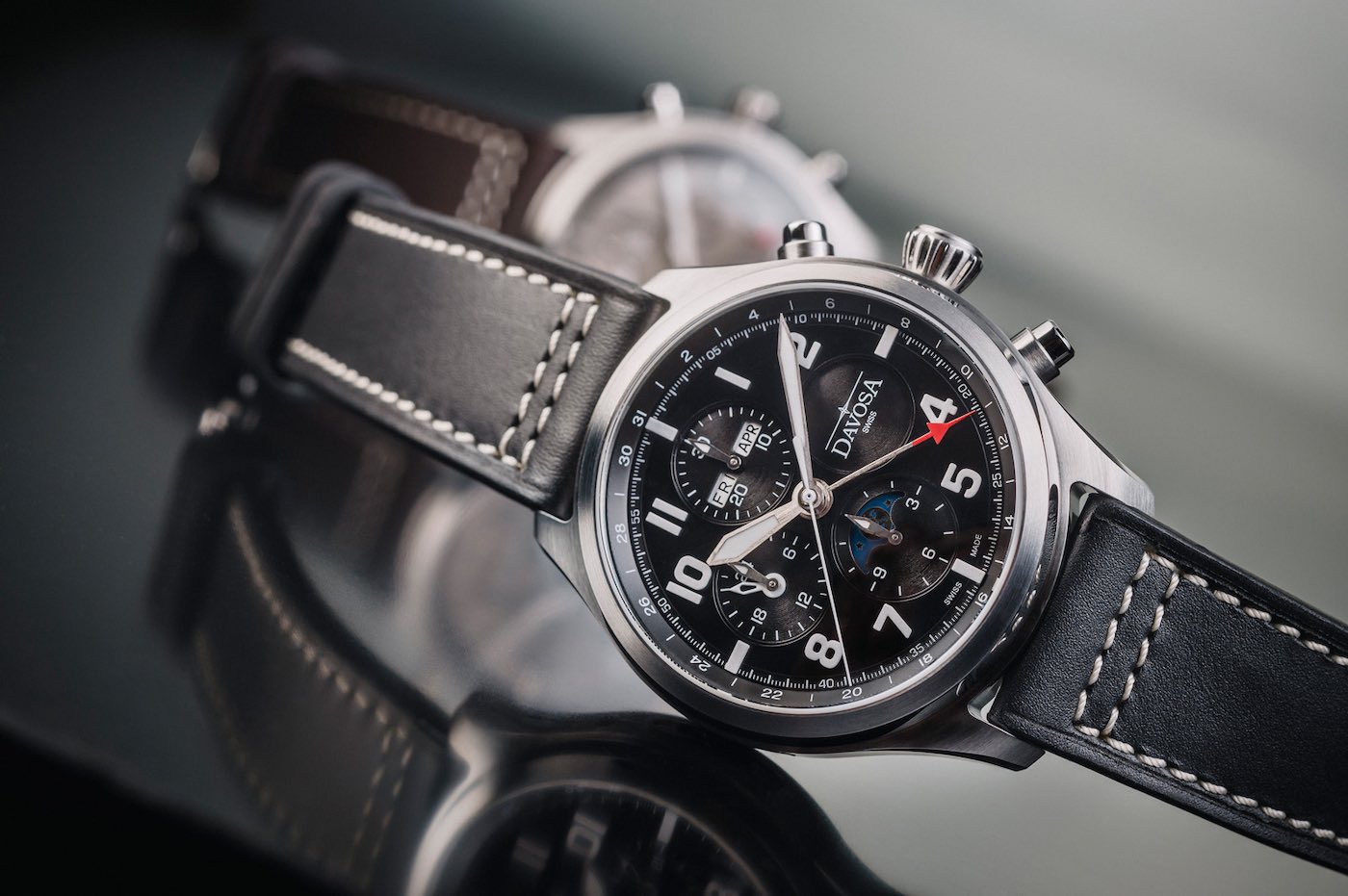 Davosa-Newton-Pilot-Moonphase-Chronograph-Limited-Edition-Watch