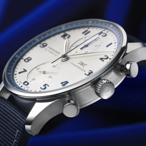 IWC-Schaffhausen-Portugieser-Chronograph-Watch-Joins-Bucherer-Blue-Series