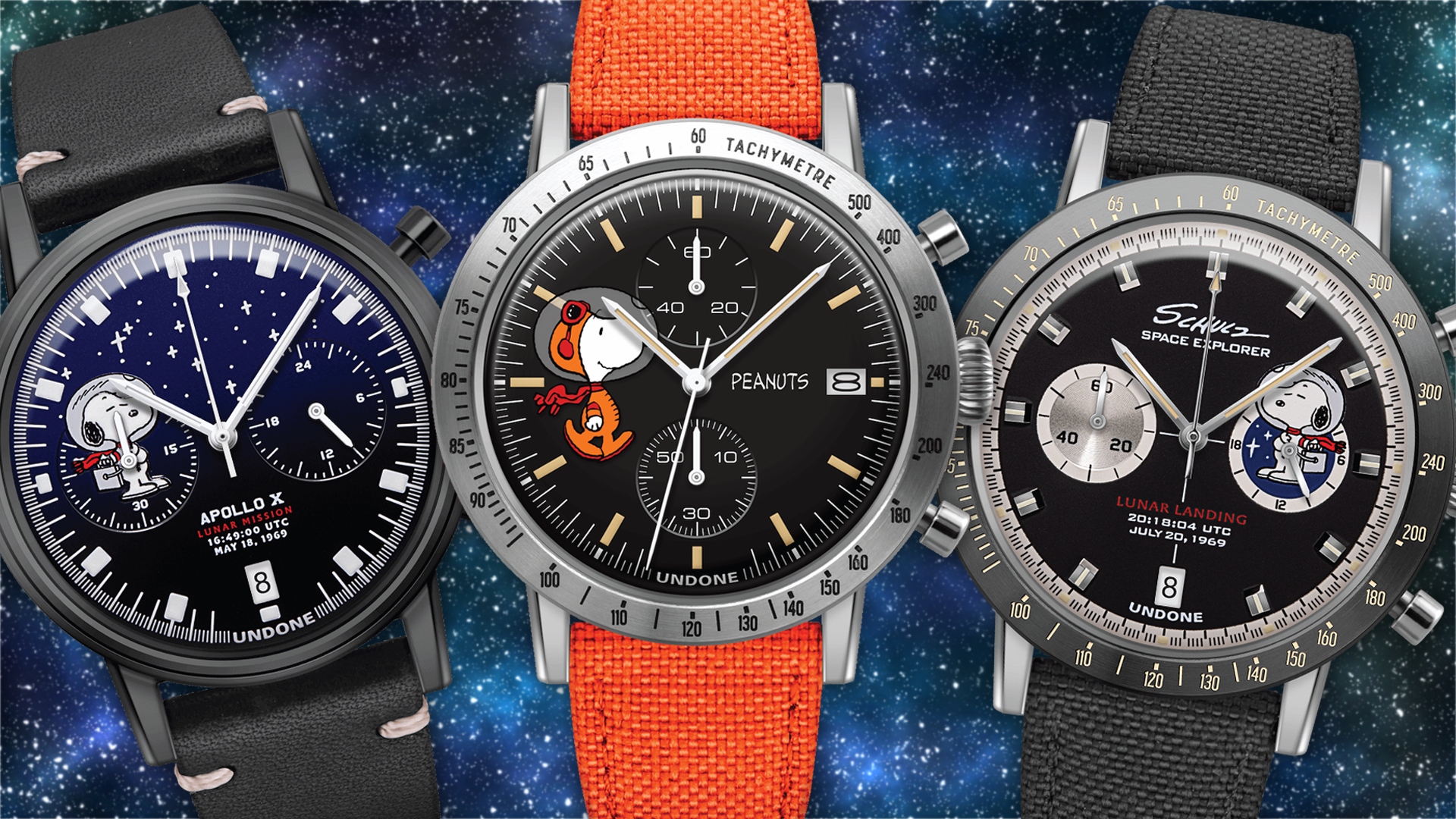 Undone X Peanuts Space Program Lunar Mission Watches Hands-On