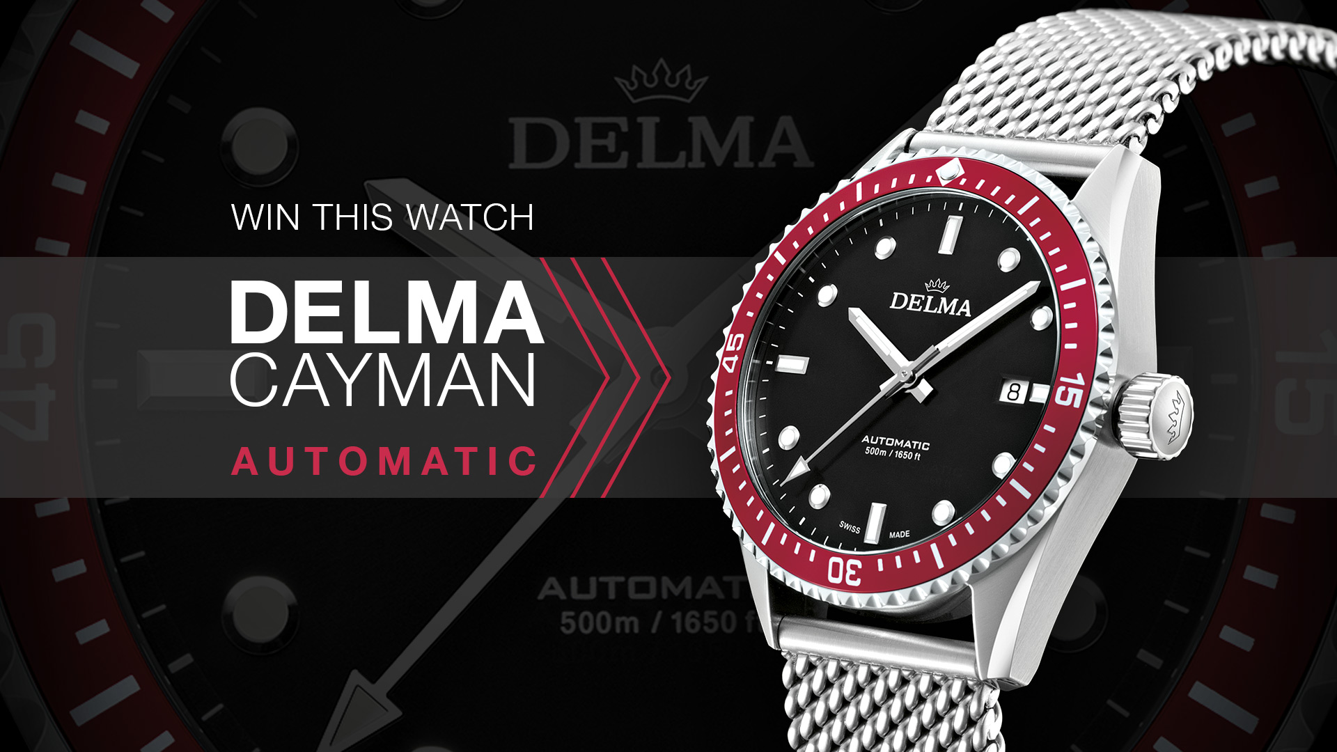 WATCH GIVEAWAY: Delma Cayman Automatic Dive Watch