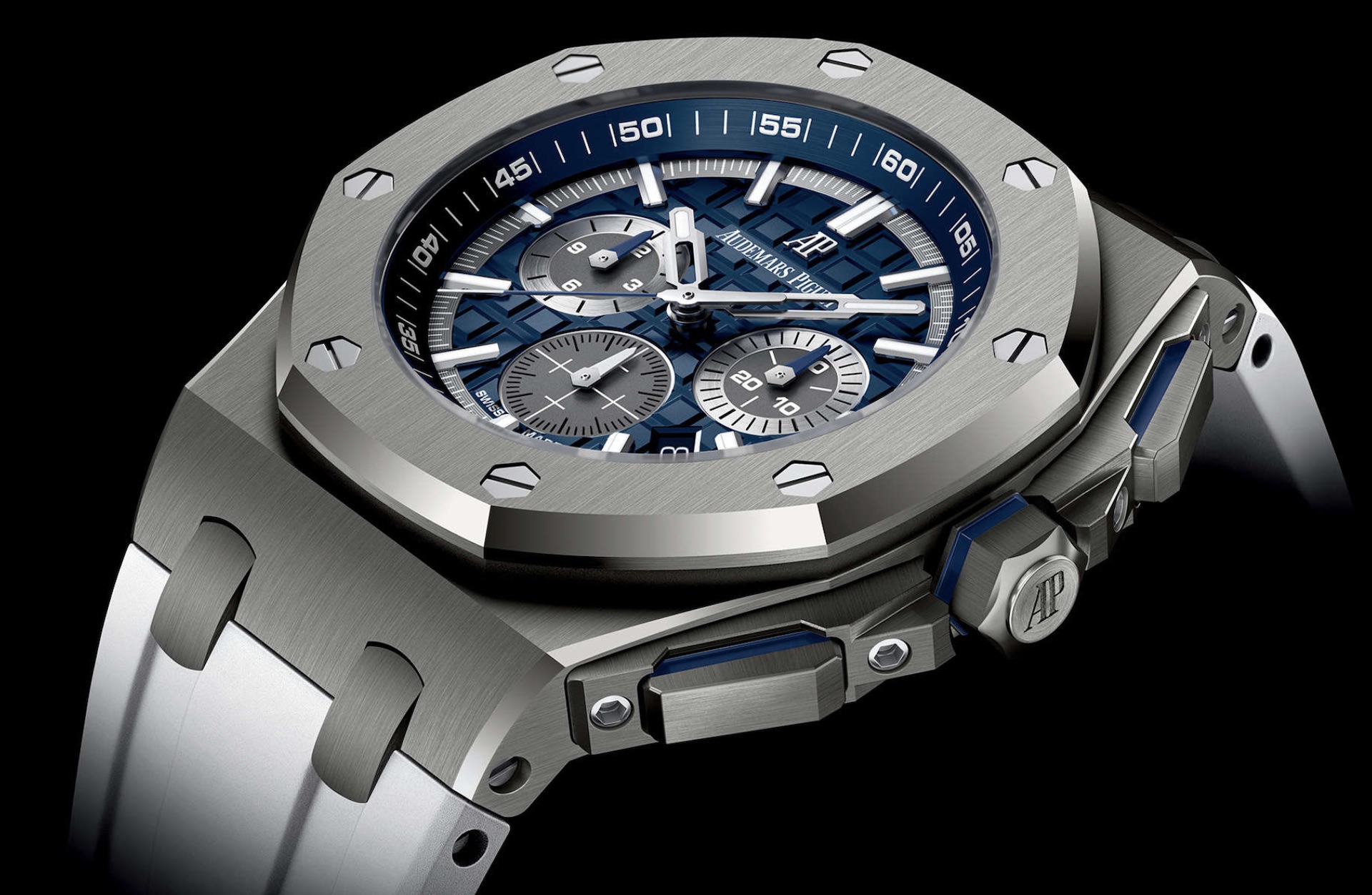 Updated Audemars Piguet Royal Oak Offshore fake Watch In Thinner Titanium Case And New Dial