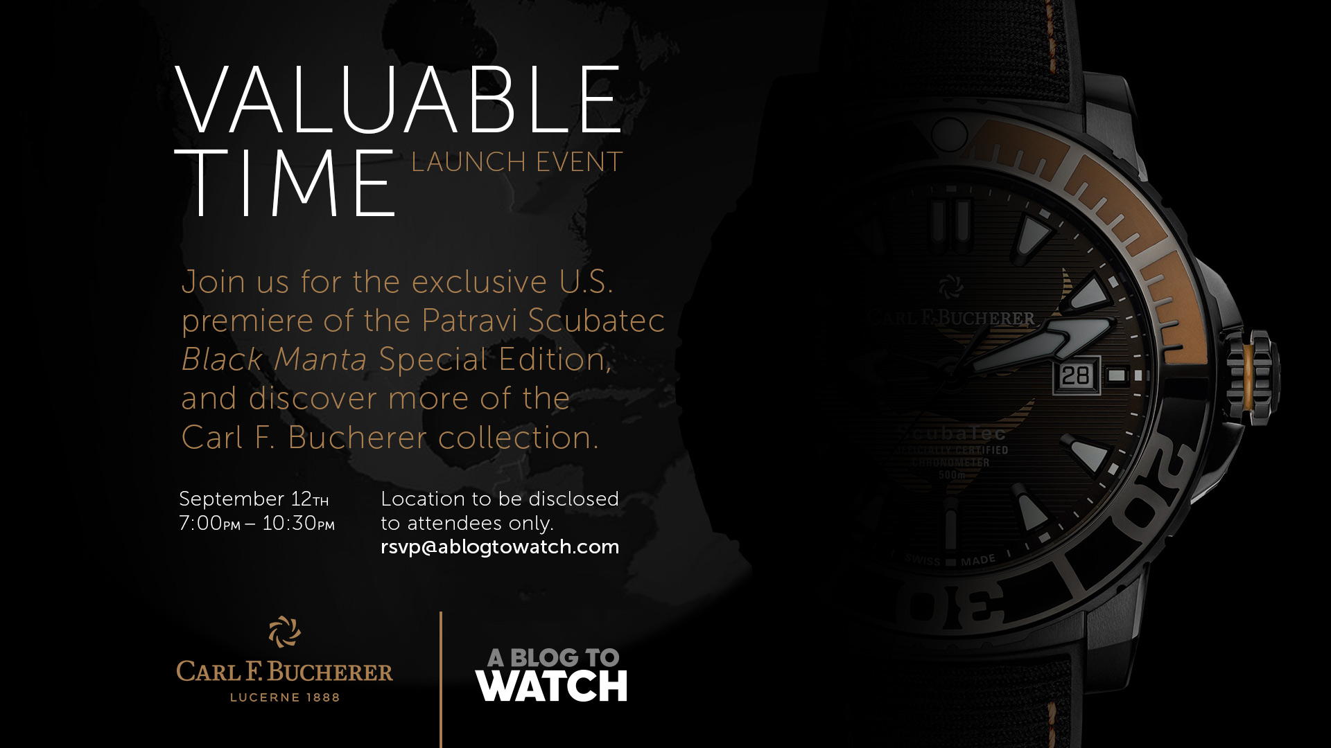 Invitation: An RSVP-Only Los Angeles Event On September 12th With aBlogtoWatch And Carl F. Bucherer