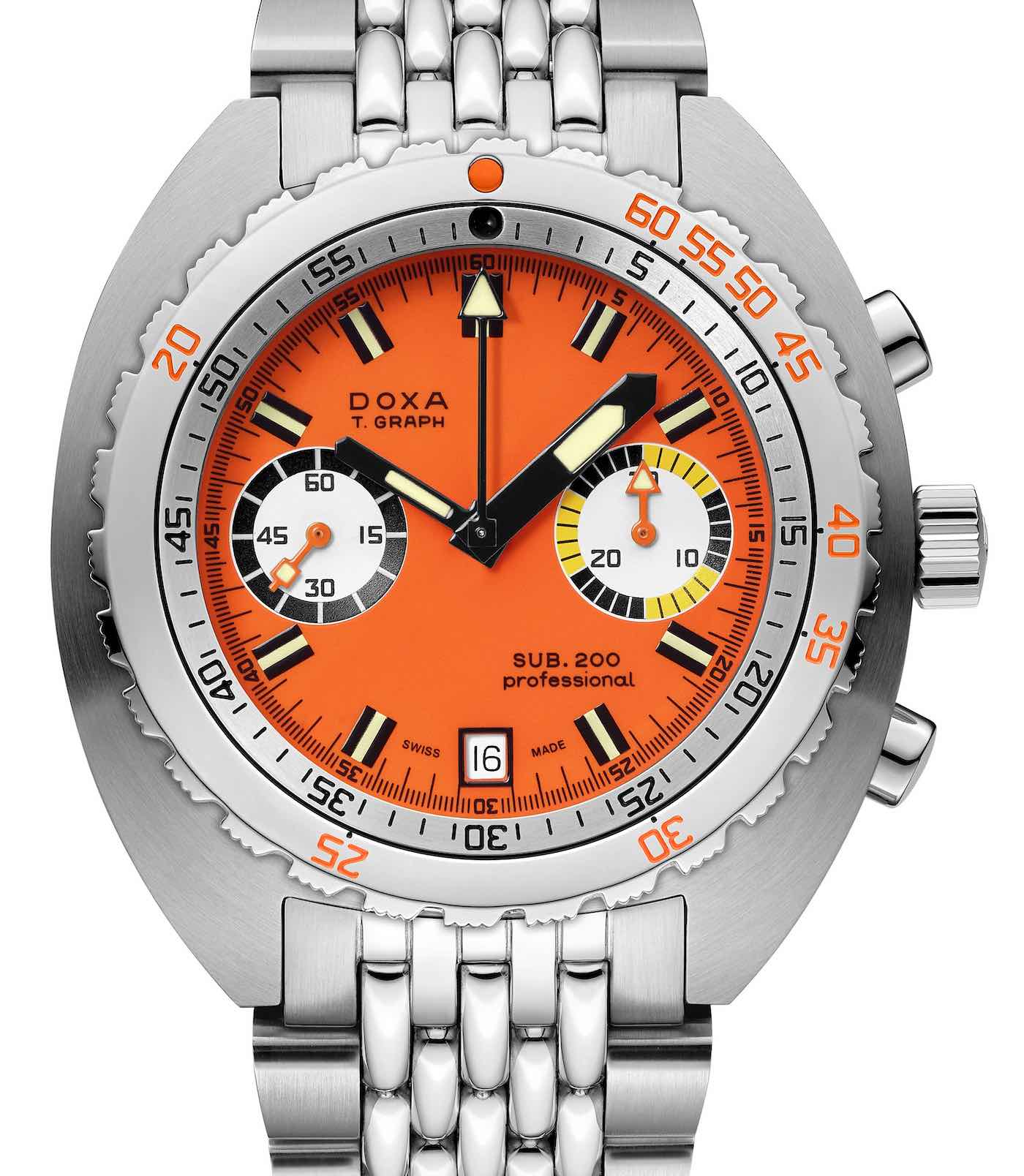 Doxa-Sub-200-T-Graph-Watch-In-Stainless-Steel