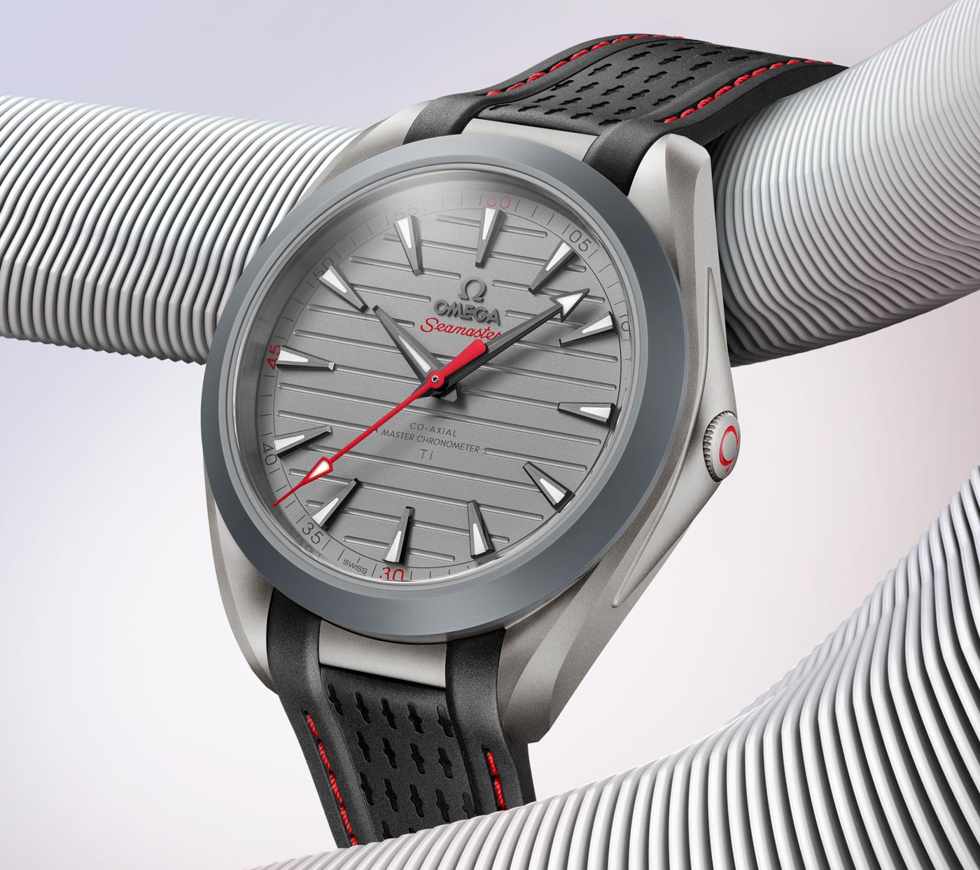 omega titanium chronograph