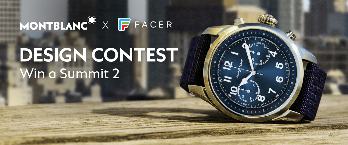 Montblanc X Facer Smartwatch Design Contest For Summit 2 Smartwatch Face