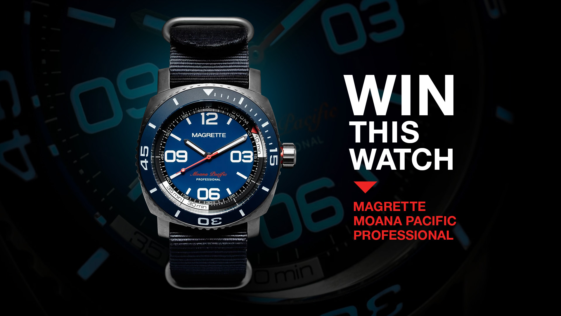 WATCH GIVEAWAY: Magrette Moana Pacific Professional Titanium