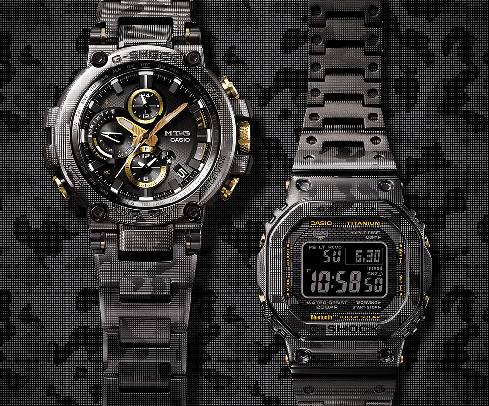 Casio Limited Edition Metal G Shock Watches In Camouflage Print Ablogtowatch
