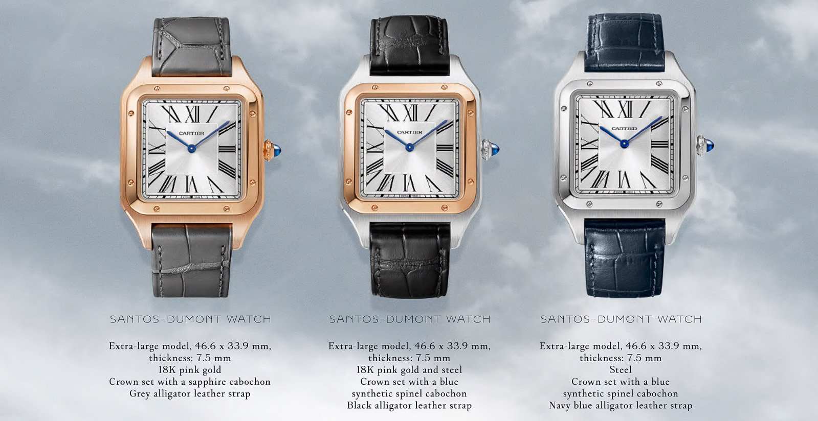 Cartier Santos-Dumont XL Hand-Wind Watches For 2020 Now Also In Steel ...