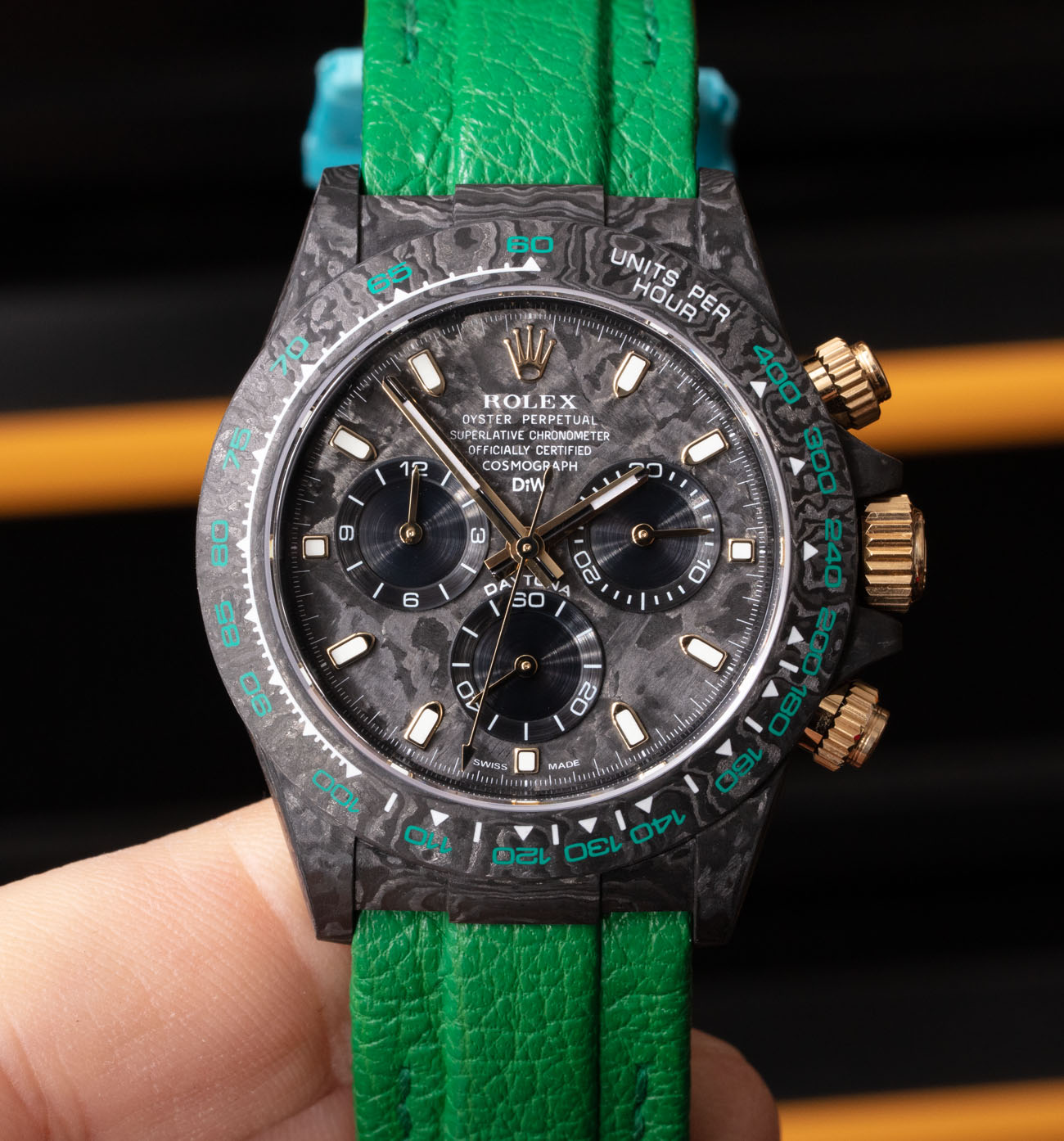 Rolex Daytona DIW 40mm Men's Oyster Bracelet Black-tone Swiss Replica Watch  - Swiss Replica Watches Store. Top Quality Fake Watches For Sale