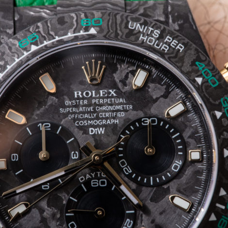 Rolex Submariner DiW Special Edition Watch in DLC Coating Carbon Bezel  Orange Dial