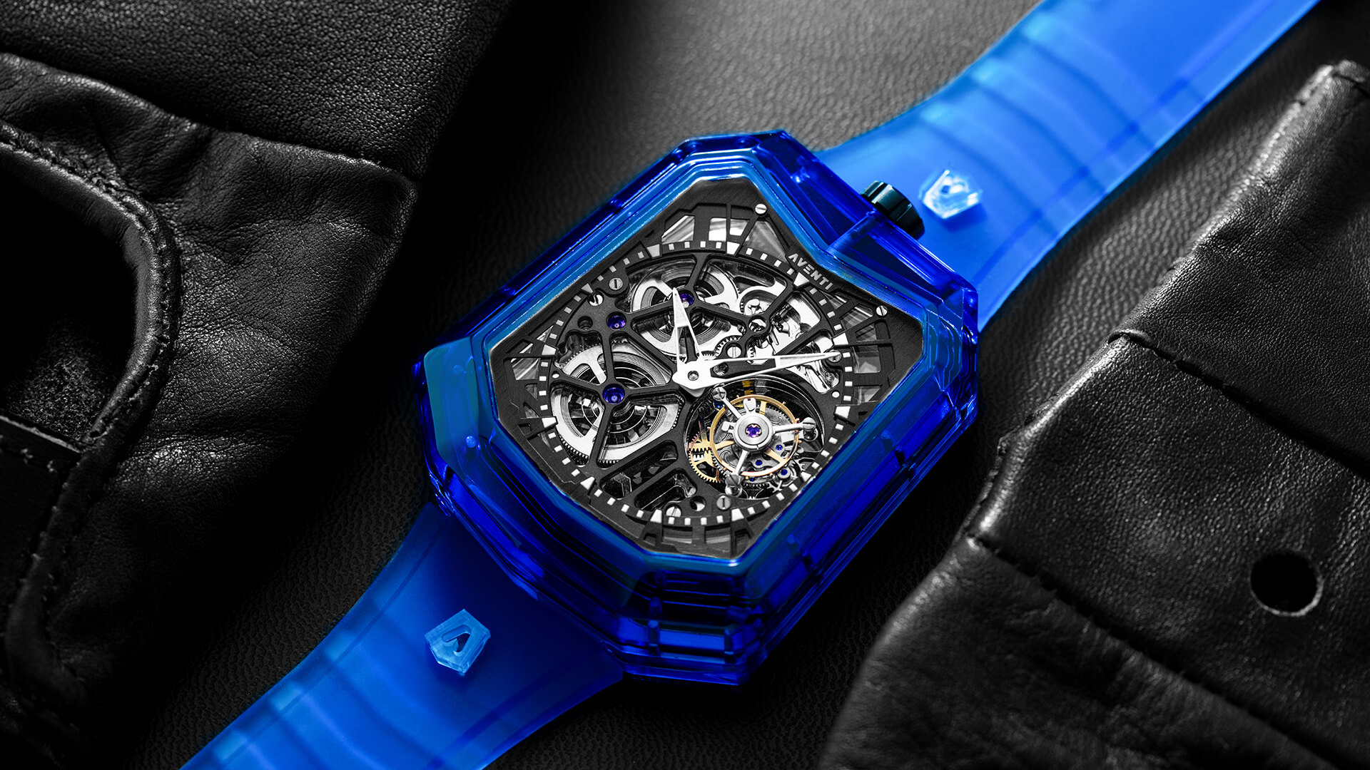 Aventi’s Supercar-Inspired A11-02 Has A Case Made Entirely Of Rare Sapphire