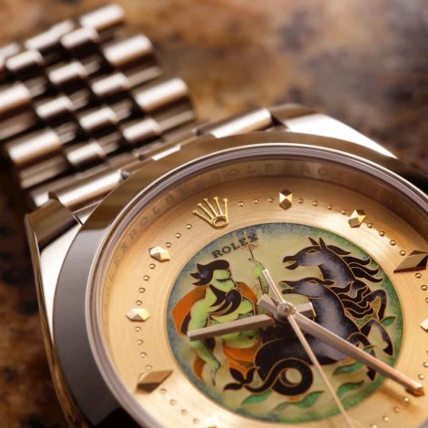 Ematelier's enamel Rolex dials.