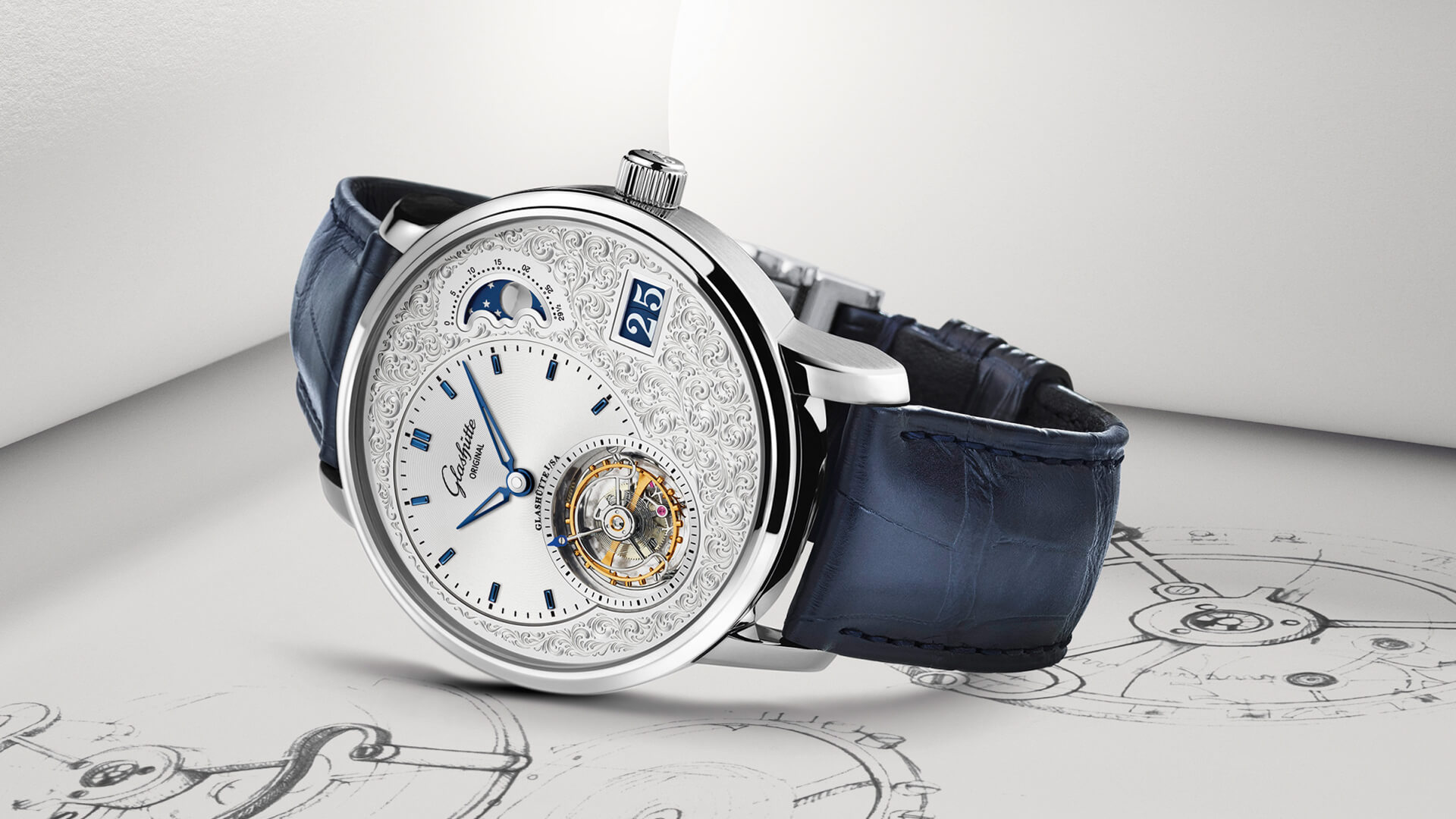 Glashütte Original Adds In-House Hand Engraving To PanoLunarTourbillon In New Limited Edition