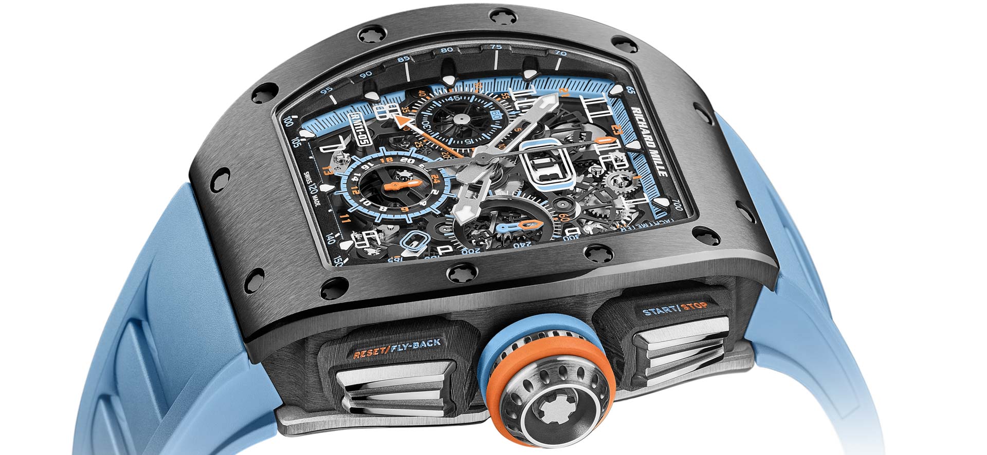 Richard Mille RM 11-05 Automatic Flyback Chronograph GMT Watch Debuts New Cermet Material
