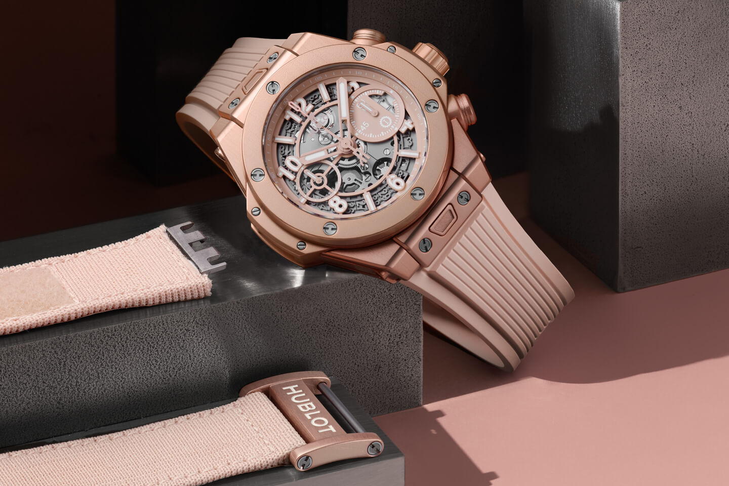 Hublot Introduces A Wild New Big Bang Chronograph In 'Millennial Pink' For  Garage Italia