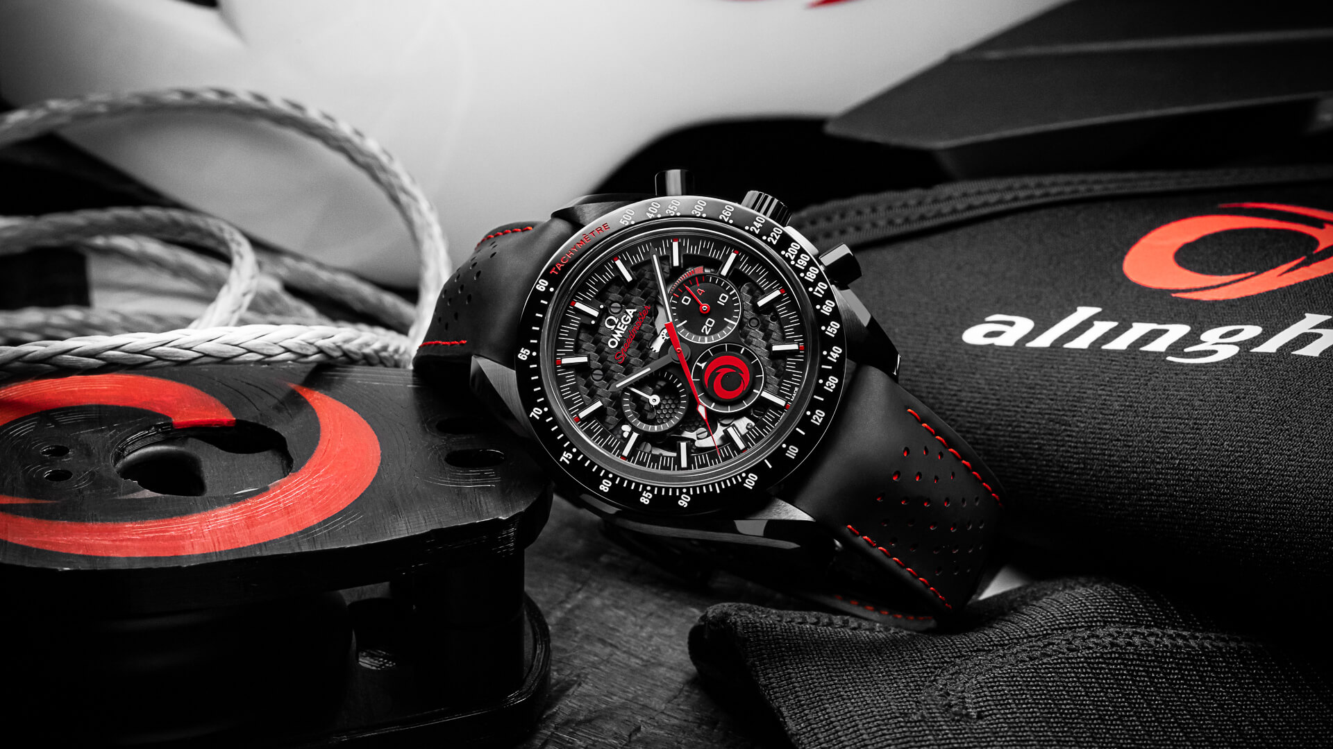 Omega And Alinghi Set Sail With Limited-Edition Speedmaster Dark Side Of The Moon