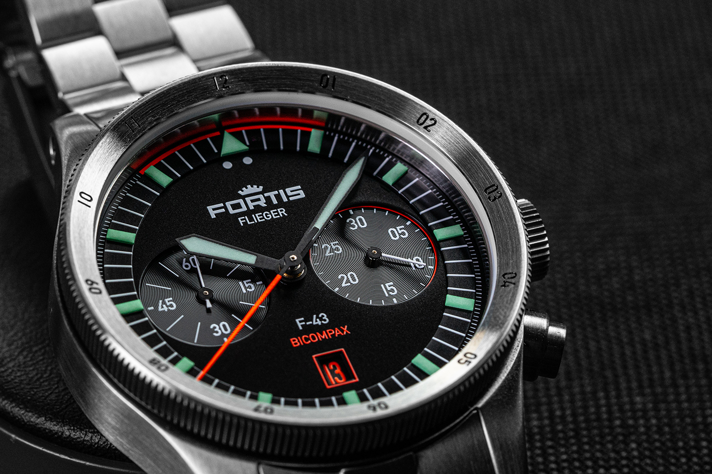 Fortis Watch's new Flieger F-43 Bicompax Fortis-Flieger-F-43-Bicompax-2