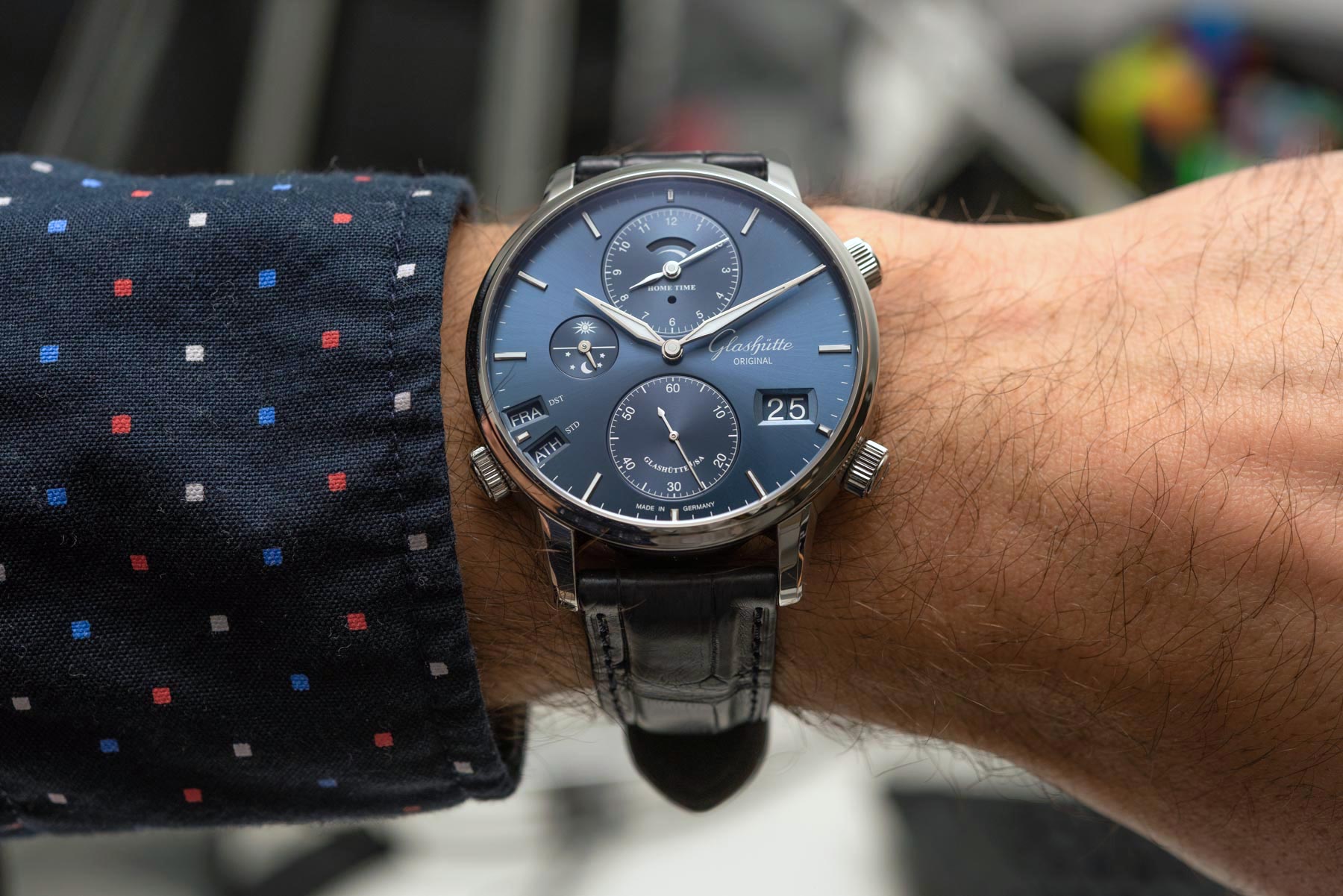 Hands-On: Glashütte Original Senator Cosmopolite Blue & Steel Watch