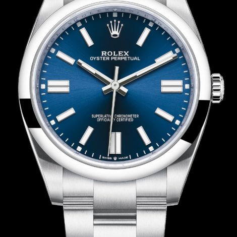 rolex oyster perpetual blue face
