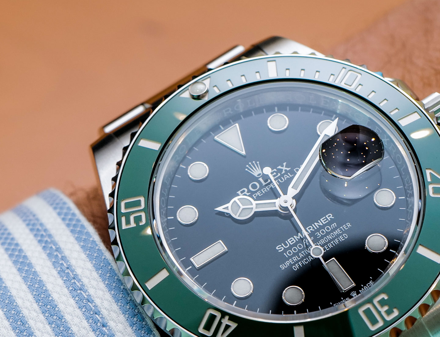 Rolex Submariner 126610LV green watch 7