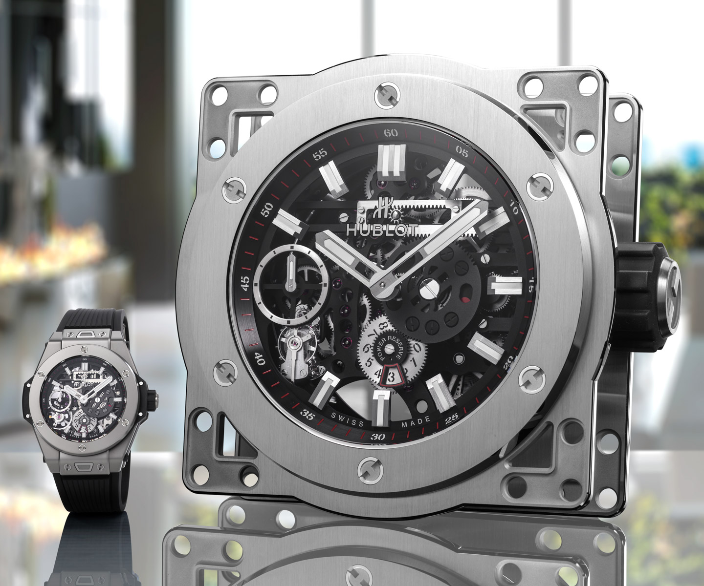 Hublot MECA-10 Clock Is A Maxiature Of Wristwatch