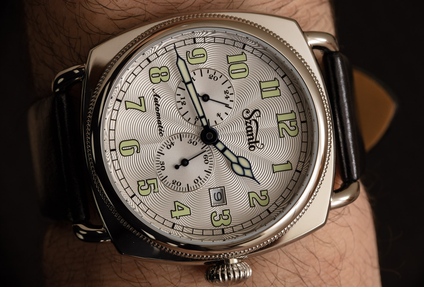 Hands-On: Szanto Automatic Officer Classic Round & Coin Cushion Watches