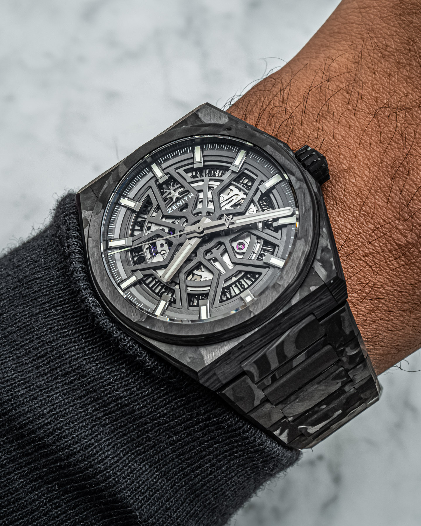 Zenith Defy Classic Carbon Fake Watch Introduces All-Carbon Fiber Case And Integrated Bracelet