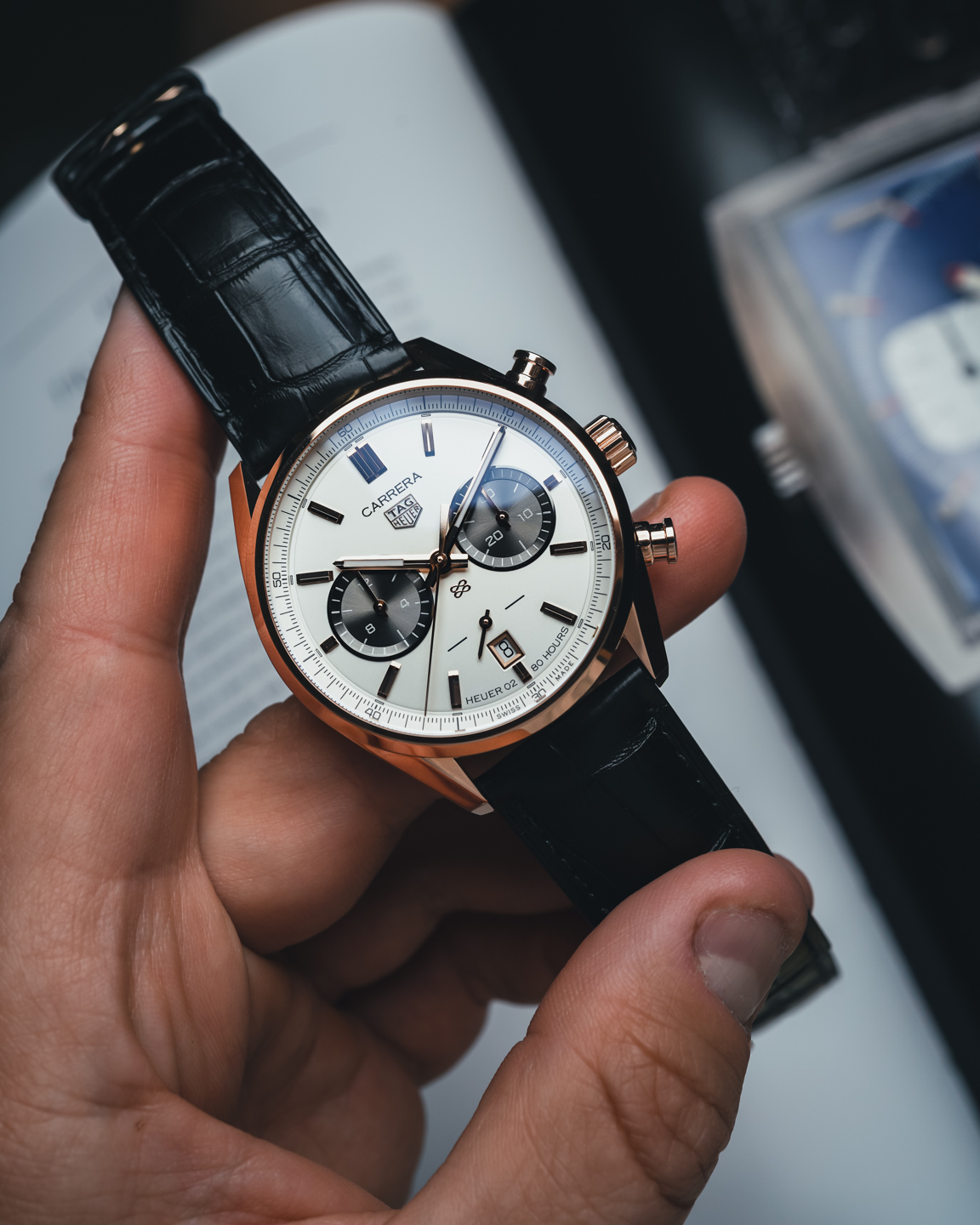 TAG Heuer Unveils Carrera Chronograph Jack Heuer Birthday Gold 