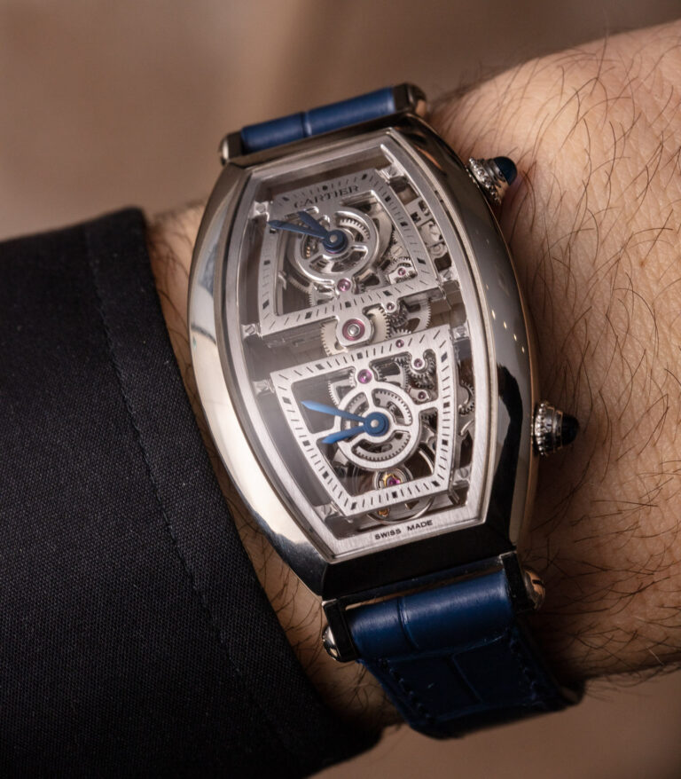 Hands-On: Cartier Prive Tonneau Skeleton XL Dual Time Watch | aBlogtoWatch
