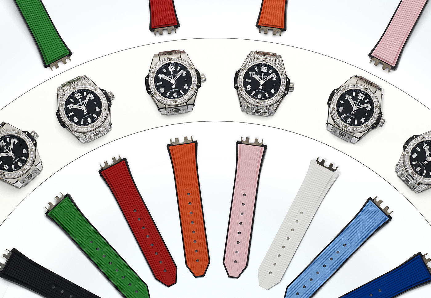 Strap options for the Big Bang One-Click 33mm. 