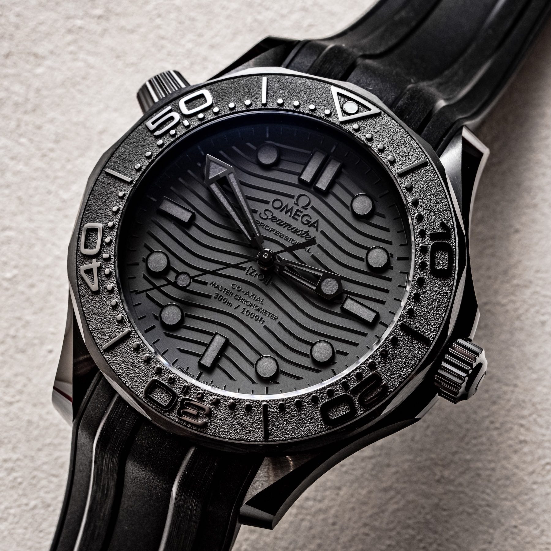 omega black ceramic watch