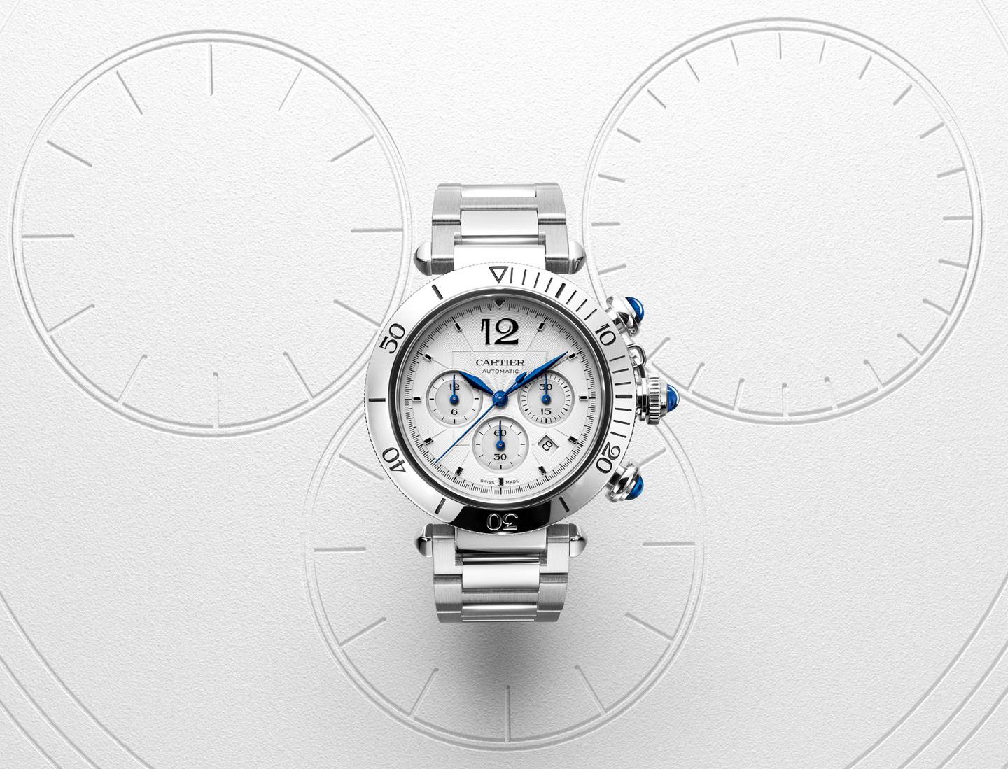 pasha de cartier white ceramic watch