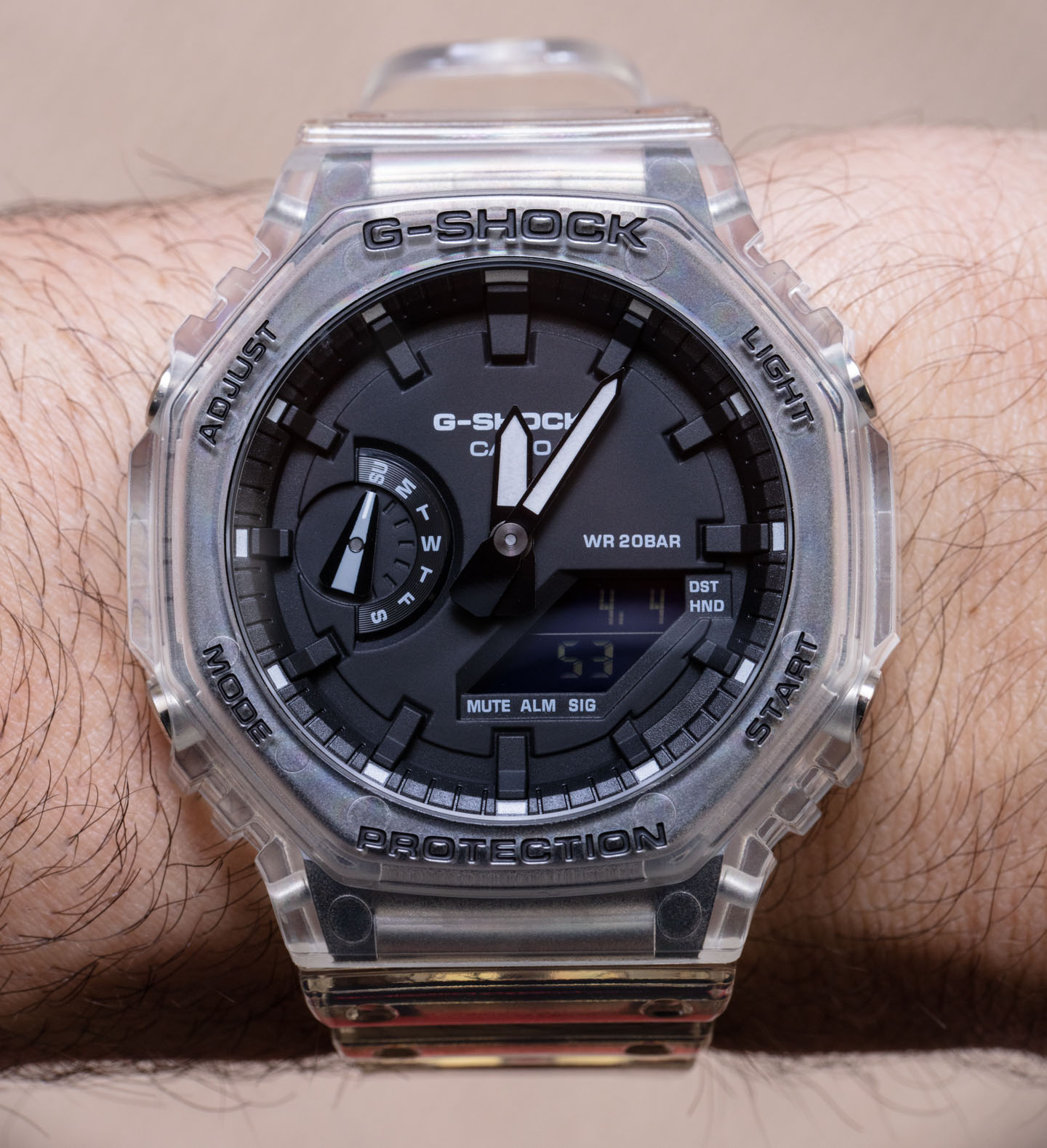 Hands-On: Casio G-Shock \'Casi-Oak\' GA2100SKE-7A Transparent Series Watch |  aBlogtoWatch