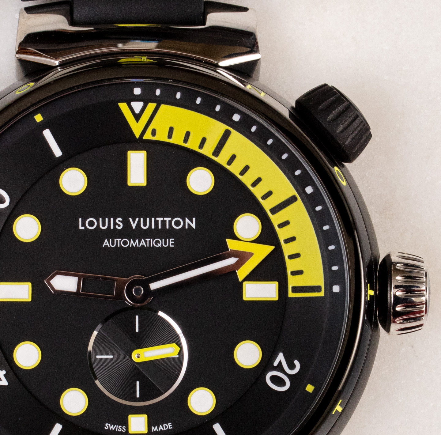 Penta on Instagram: Louis Vuitton has introduced a chronograph function to  its Tambour Street Diver collection, infusing a sporty dive model with  bold, colorful style. The original Tambour Street Diver, launched in