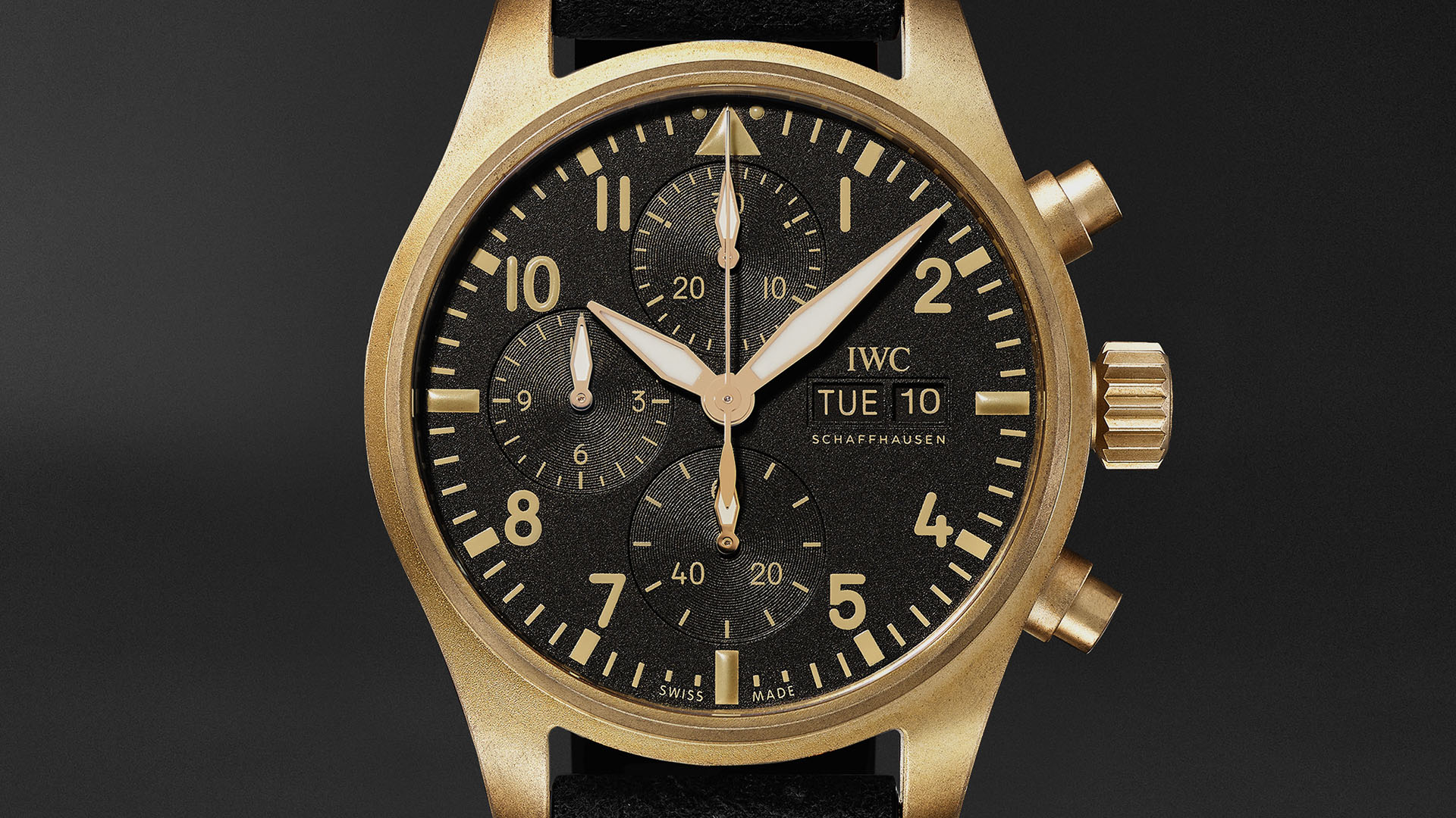 IWC Unveils ?10 Years Of MR PORTER? Limited Edition Pilot?s Chronograph Watch