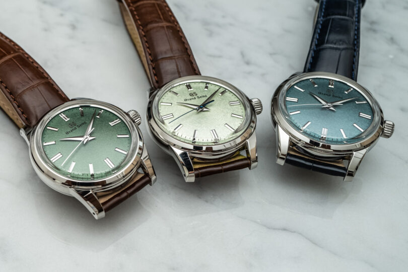 Hands-On Debut: Grand Seiko Elegance Collection Green-Dial Trio USA ...
