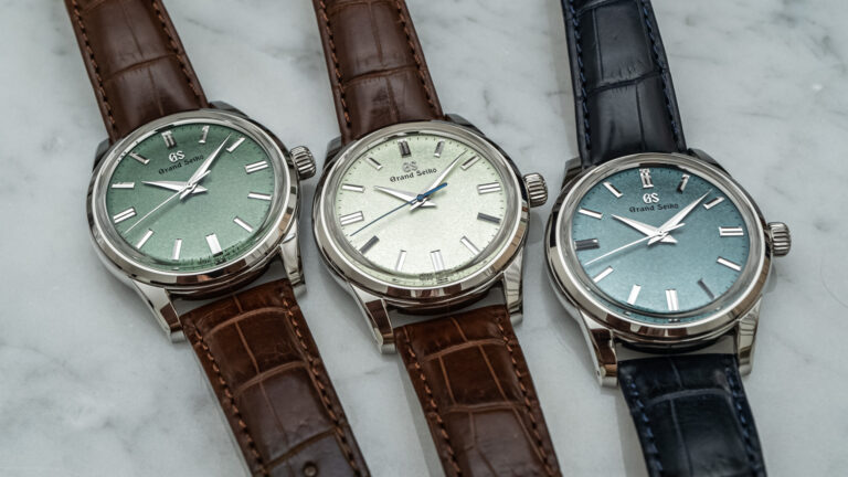 Hands-On Debut: Grand Seiko Elegance Collection Green-Dial Trio USA Exclusive Watches