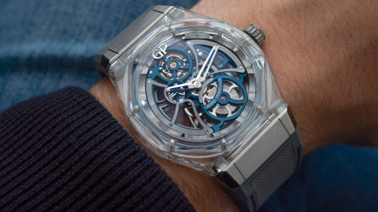 Hands-On Debut: Limited-Edition Girard-Perregaux Laureato Absolute Light Bucherer Blue Watch