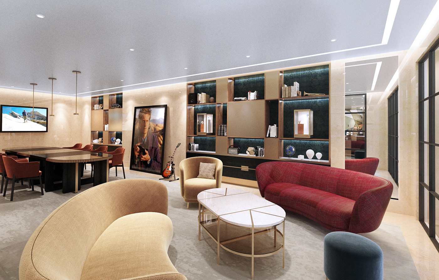 Vacheron Constantin's new flagship store in New York City includes lounges and a bar.